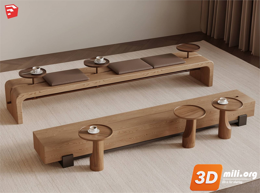 Cafe Furniture Skp Files 